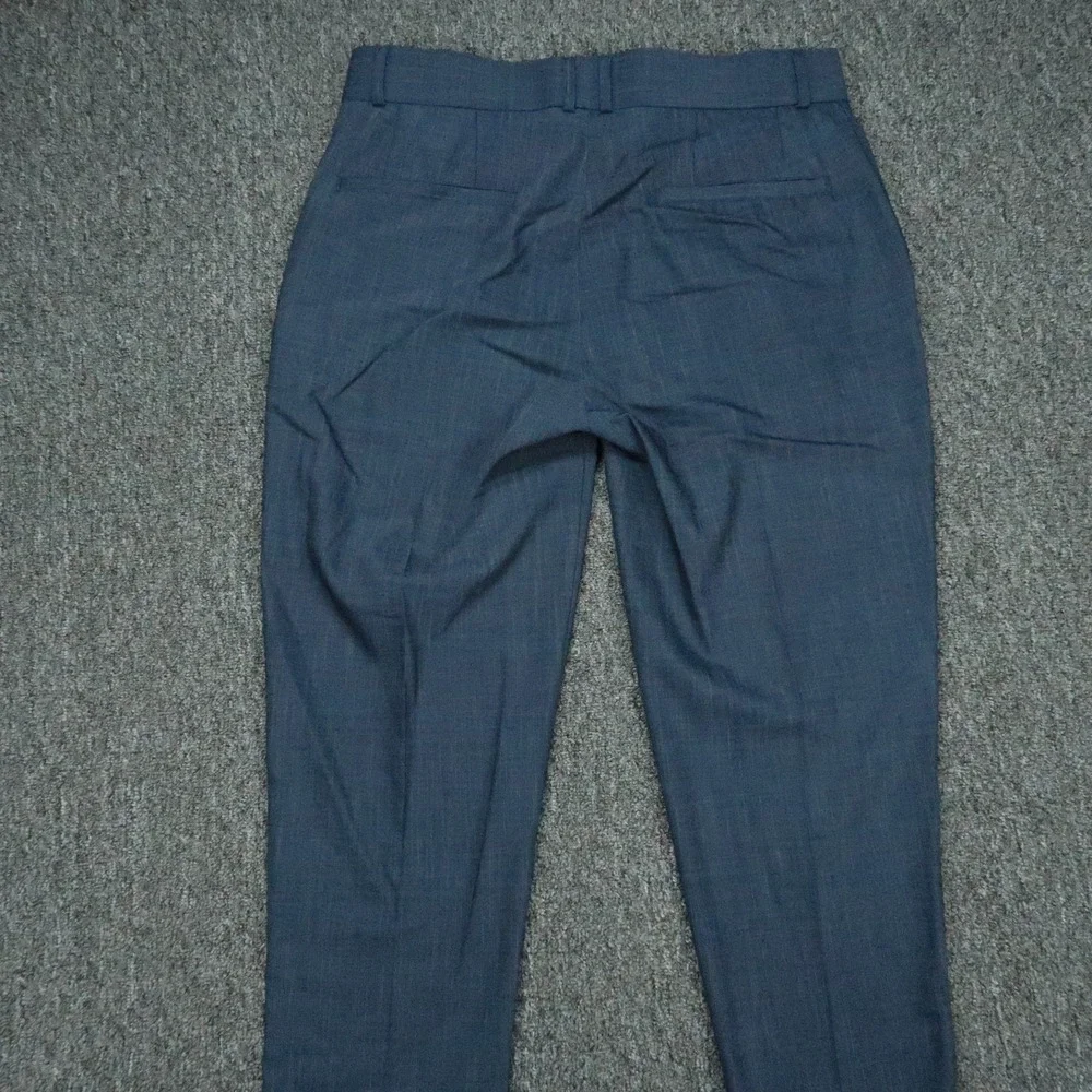 State & Liberty Pants Men 32x30 Blue Flat Front Straight Trouser Heathered Dress